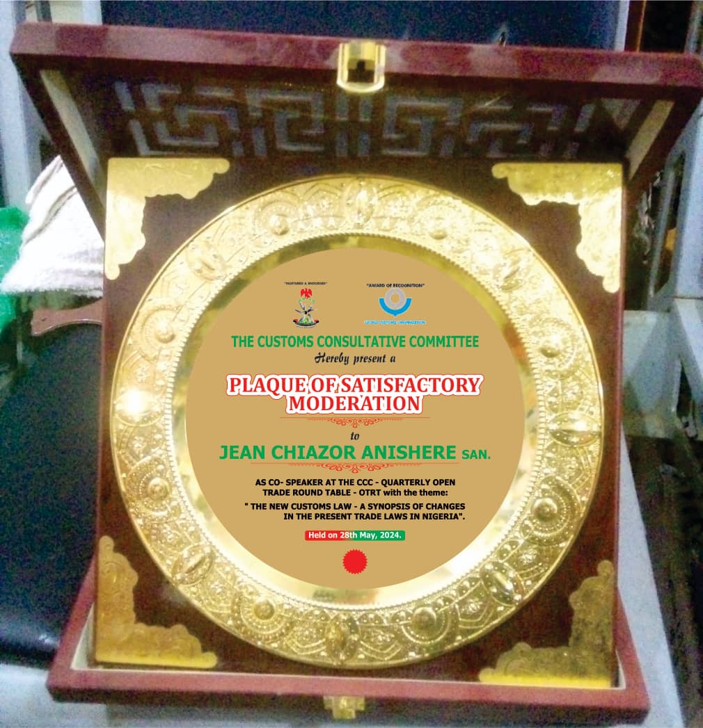 Plaque of Satisfactory Moderation